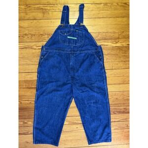 Key Imperial Overalls Mens 52x26 Blue Denim Bib Workwear Utility Carpenter